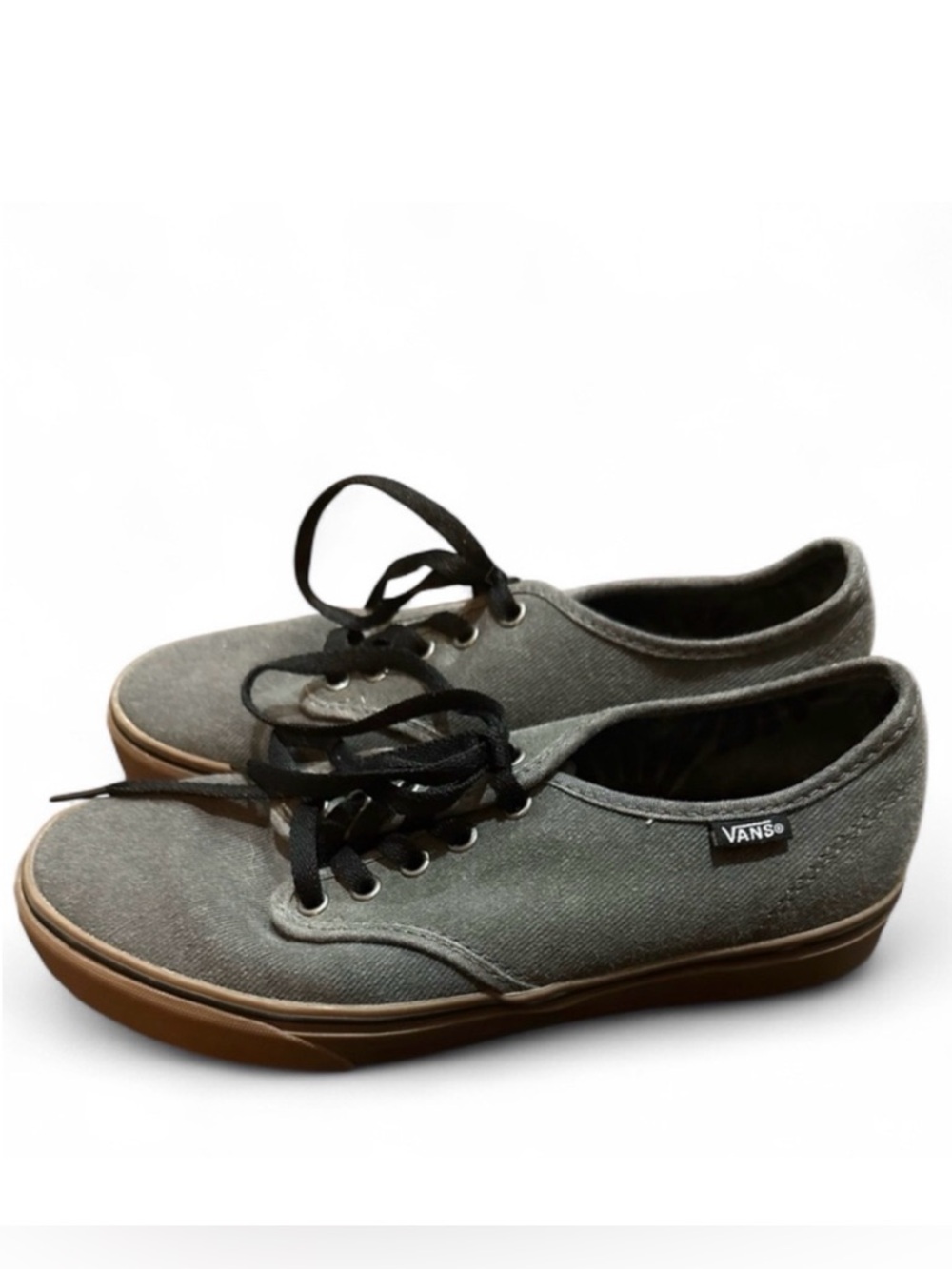 Vans Era‎ UltraCush Sneakers 👟 Gray Canvas Lace-Up • Men’s 8 / Women’s 9.5